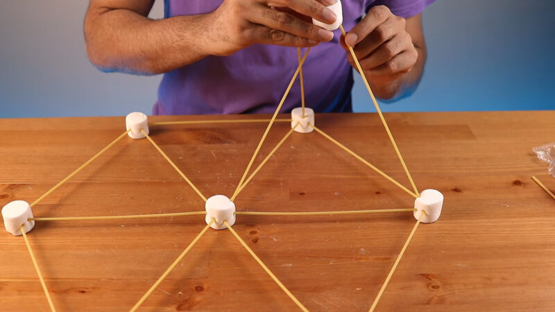 Stacking Marshmallow and Spaghetti